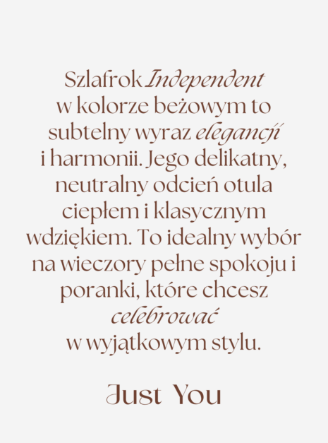 Just You Opisy wiskoza Independent szlafrok